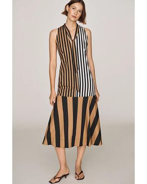 Simon Miller Celeste Poplin Midi Dress - Natural