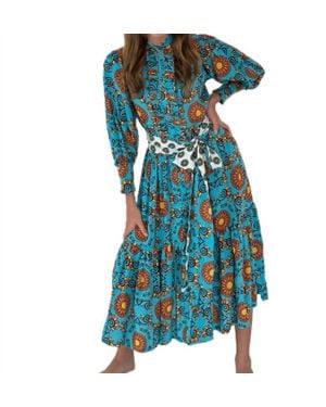 Feather & Find Averbia Midi Dress - Blue