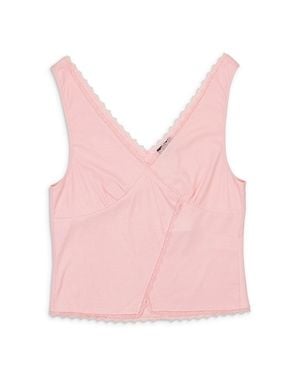 CALLIPYGIAN Rib Cutaway Tank - Pink
