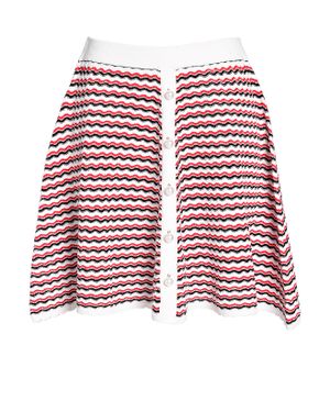 Adam Lippes Flare Skirt - Red