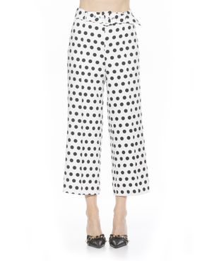 Alexia Admor Caden Spotted Pants - White