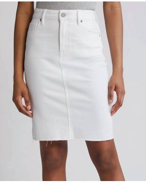 Hidden Jeans Peyton Midi Pencil Skirt - White