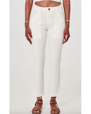 Lola Jeans Dana High Rise Slim Jeans - White