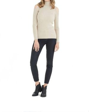 Love Token Sara Cold Shoulder Sweater - White