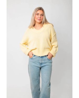 Wishlist Scoop Neck Sweater - Blue