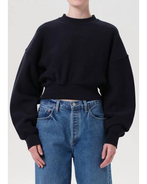 Agolde Kit Cropped Sweater - Blue
