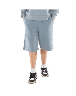 A_COLD_WALL* A Cold Wall Cubist Cotton Sweat Shorts - Blue