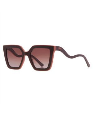 Longchamp Gradient Irregular Sunglasses - Brown