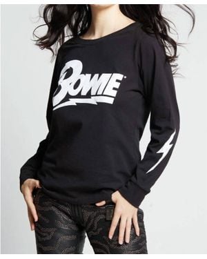 Recycled Karma Bowie Bolt Long Sleeve Tee - Black