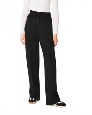 Before You Wide Leg Pintuck Pants - Black