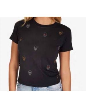 Lauren Moshi Ursula Skulls Tee - Black