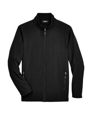 CORE365 Cruise Two-Layer Fleece Bonded Soft Shell Jacket - Black