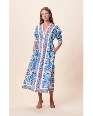 Cleobella Blanche Midi Dress - Blue
