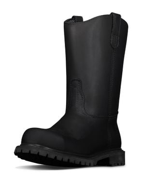 Berrendo 10" Wellington Steel Toe Work Boots For And Electrical Hazard And Oil And Slip Resistant - Black