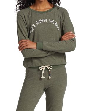 Sol Angeles Get Busy Living Pullover - Green