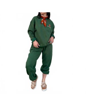 Bailey Rose See You Cowboy Sweatpants - Green