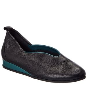 Arche Piassy Leather Slip-On Flat - Blue