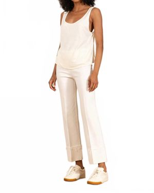 Avenue Montaigne Bonnie Straight Leg Denim - White