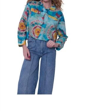 LOVE THE LABEL Rachael Sari Top - Blue