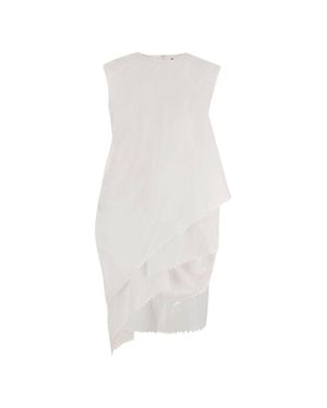 Jacquemus Minimalist Sleeveless A-Line Dress - White