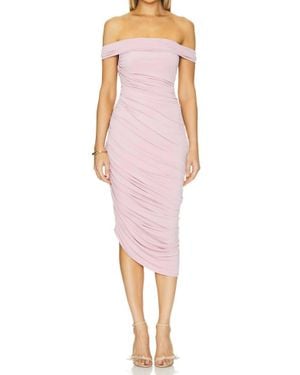 Katie May Alana Off Shoulder Midi Dress - Pink