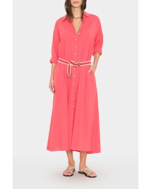 Xirena Boden Maxi Shirtdress - Pink
