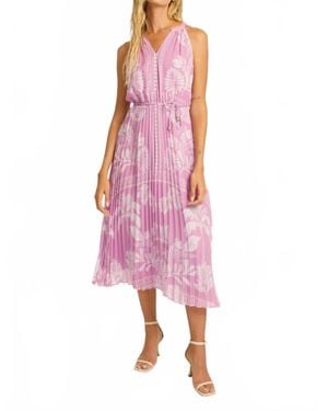 Caballero Nouvel Palm Serenade Dress - Pink