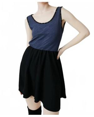 Tough Luv Babydoll Tank Dress - Blue