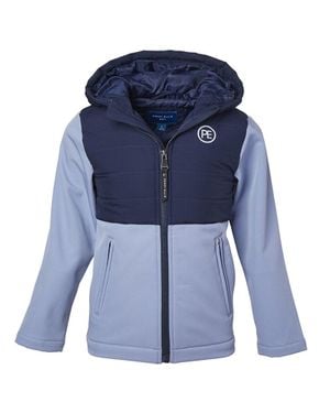 Perry Ellis Colorblocked Jacket - Blue