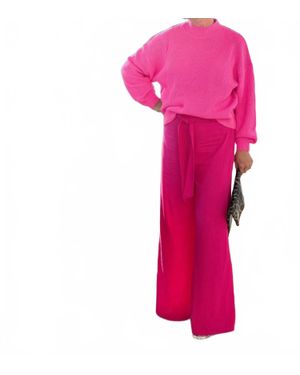 Amelia K. Luxe Barbiecore Pants - Pink