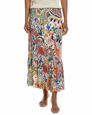 Johnny Was Janie Favorite Single Tiered Skirt - Multicolor