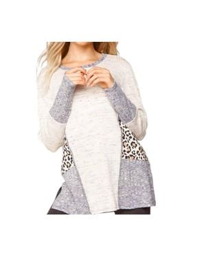 Haptics Stylish Splendor Knit Top - White