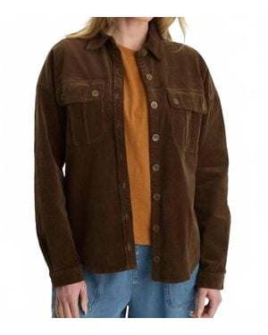 XCVI Smithson Corduroy Shacket - Brown