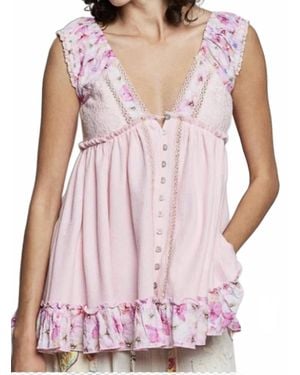 Pol Sleeveless Thermal Top - Pink