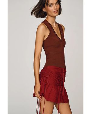 Muse Assembly Mini Skirt - Red