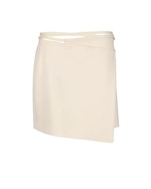 Sportmax Mini Skirt Wool/Elastane - White