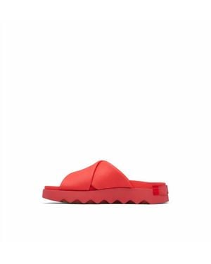 Sorel Vibe Crisscross Slide - Red