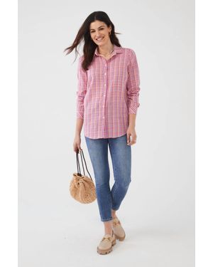 Fdj Cameron Classic Long Sleeve Shirt - Pink
