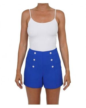 Love Token Kay High Rise Shorts - Blue