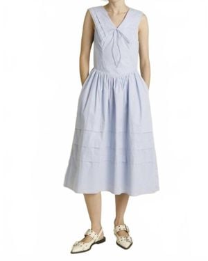 AUREUM Sailor Midi Dress - Blue