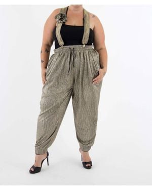 Saint Grace Luxury Crinkle Evening Jogger - Metallic