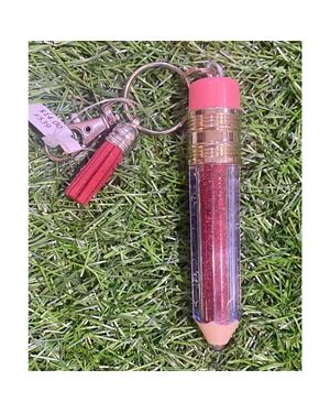 Sophia Collection Floating Glitter Pencil Keychain - Green