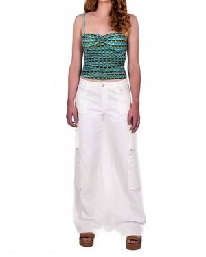 Klesis Twill Cargo Pants - White