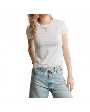 DUER Pima Crew Tee - Blue