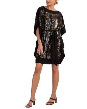 Trina Turk Prize Silk-blend Dress - Black