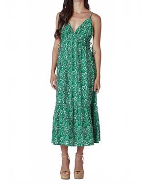 Dex Fiji Midi Dress - Green