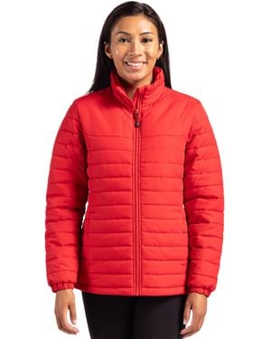Clique Elevation Eco Full Zip Puffer Jacket - Red