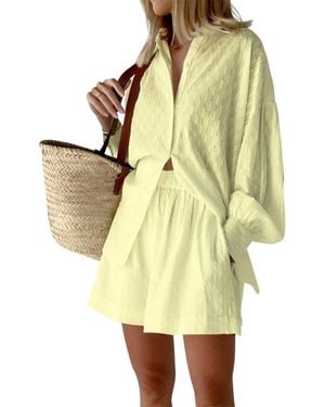 Tedora 2Pc Shirt & Short Set - Yellow