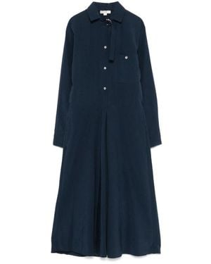 Vince Easy Shirt Dress W/ D-Rings - Blue