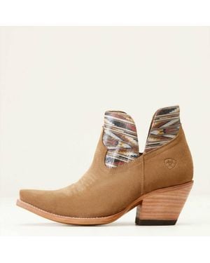 Ariat Hazel Chimayo Western Bootie - Natural